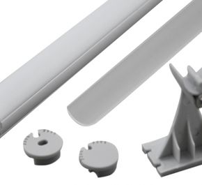 Накладной алюминиевый профиль для светодиодных лент LD profile – 08, 29438