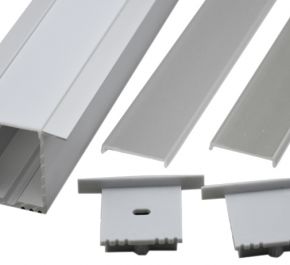 Встраиваемый алюминиевый профиль для светодиодных лент LD profile – 17, 29463