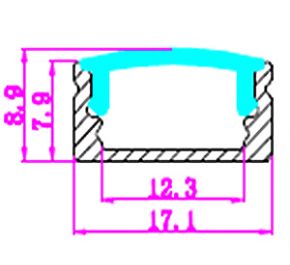 Алюминиевый профиль 02 Р-1 (L=2000м) 108427