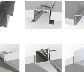 Встраиваемый алюминиевый профиль для светодиодных лент LD profile – 17, 29463