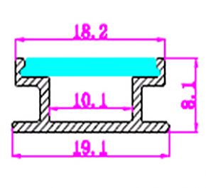 Накладной алюминиевый профиль для светодиодных лент LD profile – 09, 29441