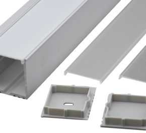 Накладной алюминиевый профиль для светодиодных лент LD profile – 19, 29471