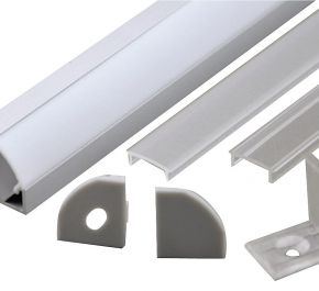 Накладной алюминиевый профиль для светодиодных лент LD profile – 07, 29435