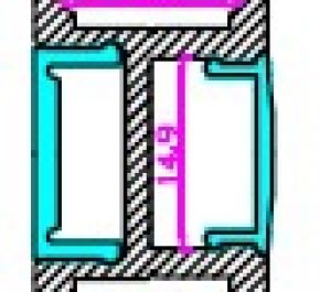 Накладной алюминиевый профиль для светодиодных лент LD profile – 29, 31022